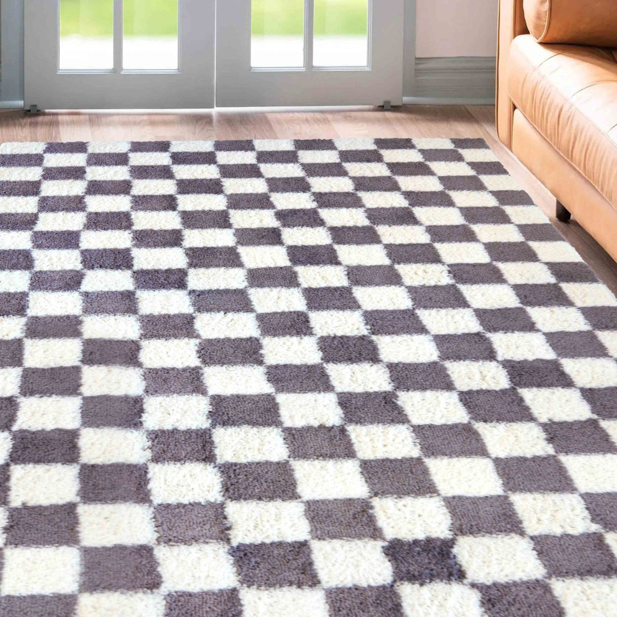 Snug Checks Lilac Rug
