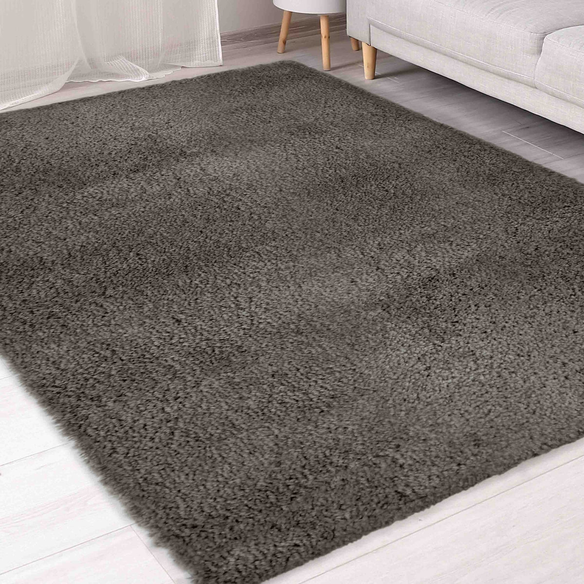 Snug Plain Charcoal Rug