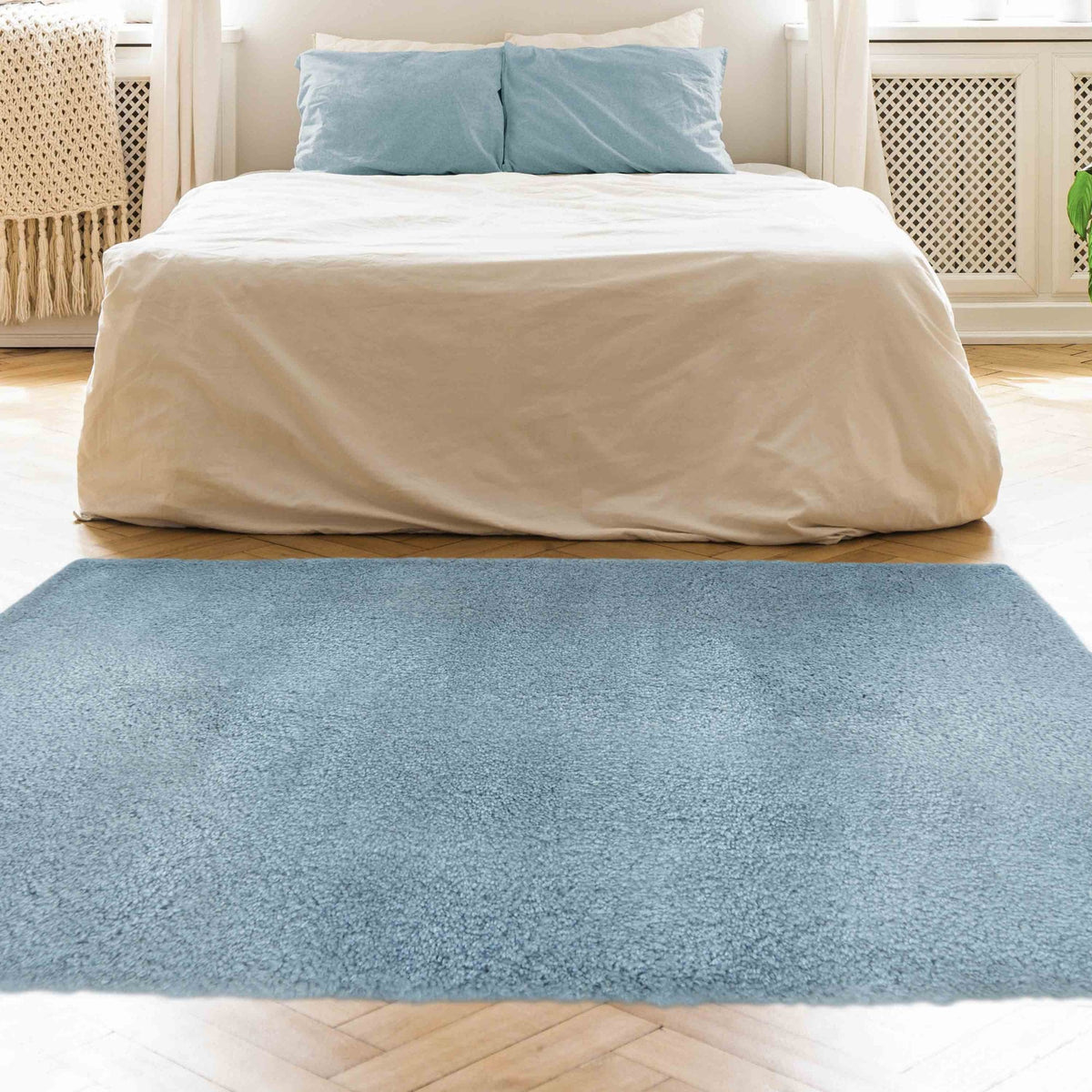 Snug Plain Denim Rug