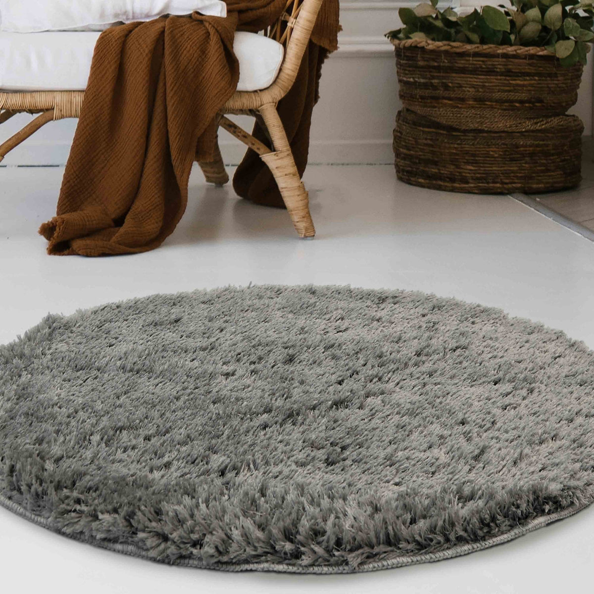 Soft Washable Cosy Grey Rug