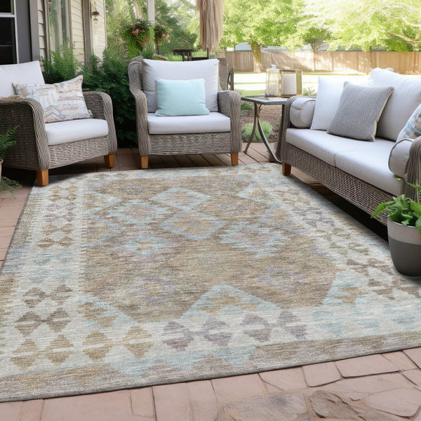 Chantille ACN1915-Khaki Indoor/Outdoor Washable Rug