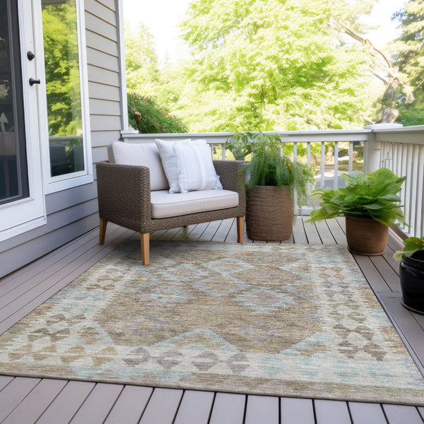 Chantille ACN1915-Khaki Indoor/Outdoor Washable Rug