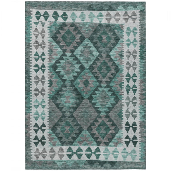 Chantille ACN1915-Seafoam Indoor/Outdoor Washable Rug