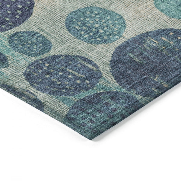 Chantille ACN1952-Teal Indoor/Outdoor Washable Rug