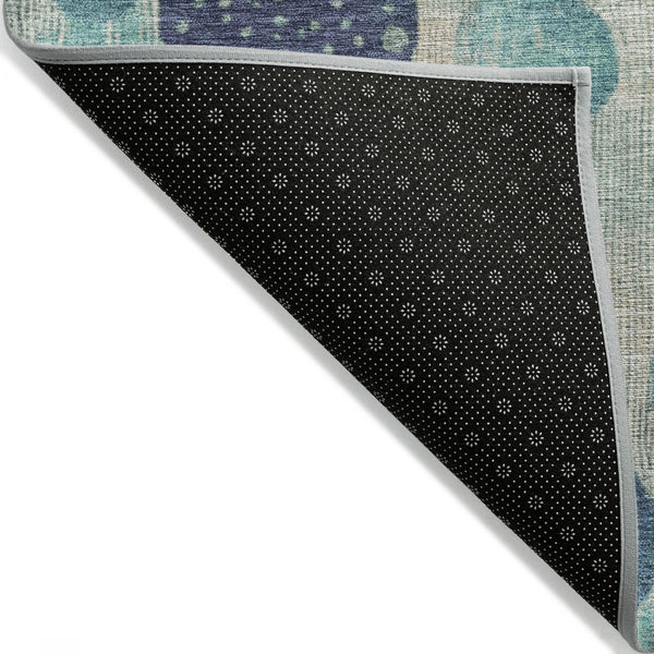 Chantille ACN1952-Teal Indoor/Outdoor Washable Rug