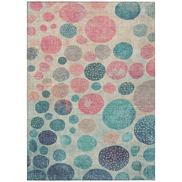 Chantille ACN1952-Teal Indoor/Outdoor Washable Rug