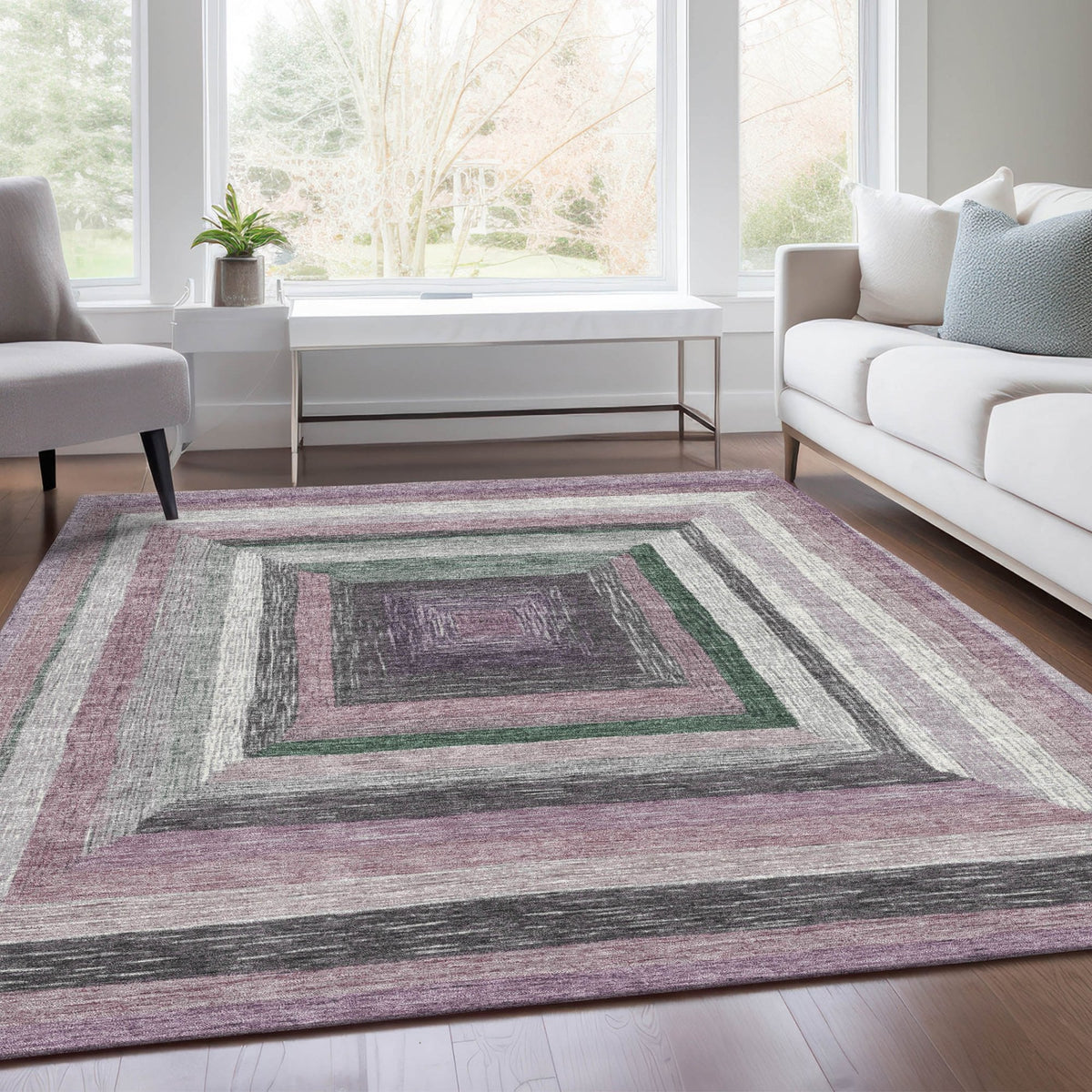 Chantille ACN1957-Blush Indoor/Outdoor Washable Rug