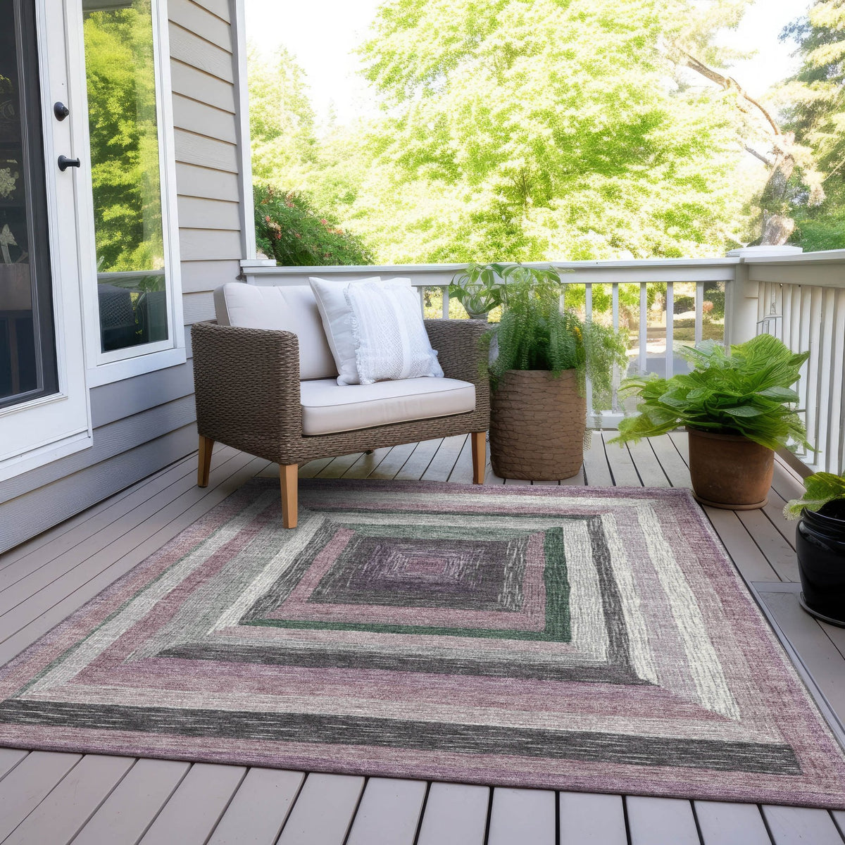Chantille ACN1957-Blush Indoor/Outdoor Washable Rug