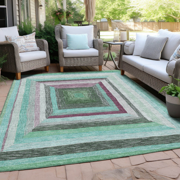 Chantille ACN1957-Teal Indoor/Outdoor Washable Rug