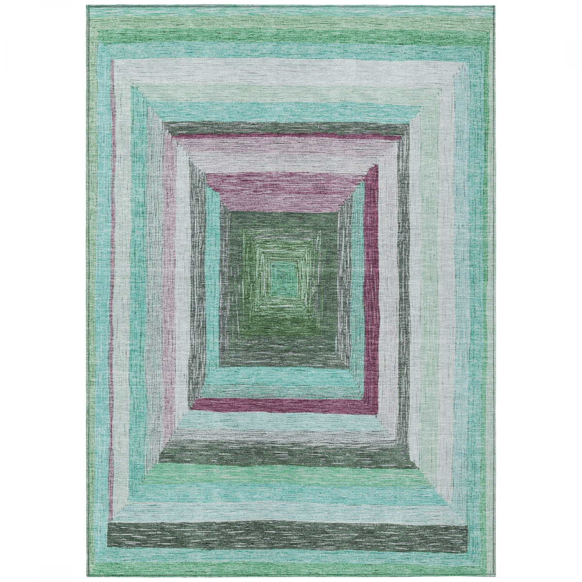 Chantille ACN1957-Teal Indoor/Outdoor Washable Rug