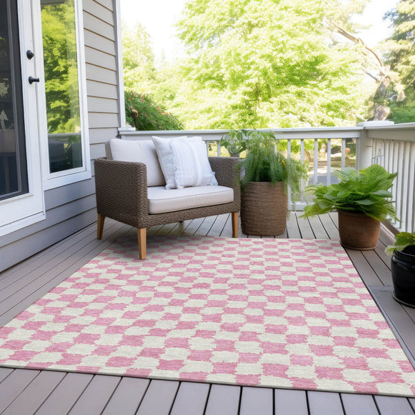 Chantille ACN1958-Pink Indoor/Outdoor Washable Rug