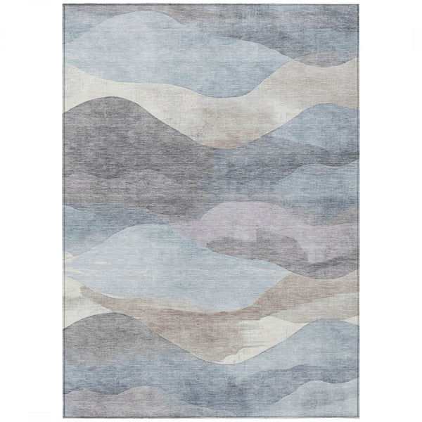 Chantille ACN1966-Sky Indoor/Outdoor Washable Rug