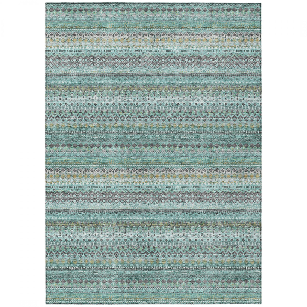 Chantille ACN1970-Aqua Indoor/Outdoor Washable Rug