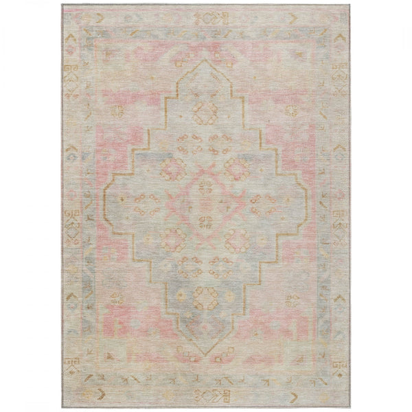 Chantille ACN1918-Pink Indoor/Outdoor Washable Rug