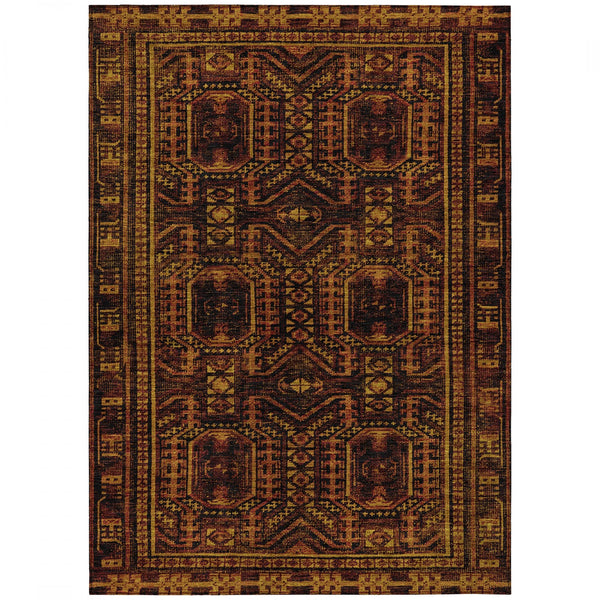 Chantille ACN1920-Paprika Indoor/Outdoor Washable Rug