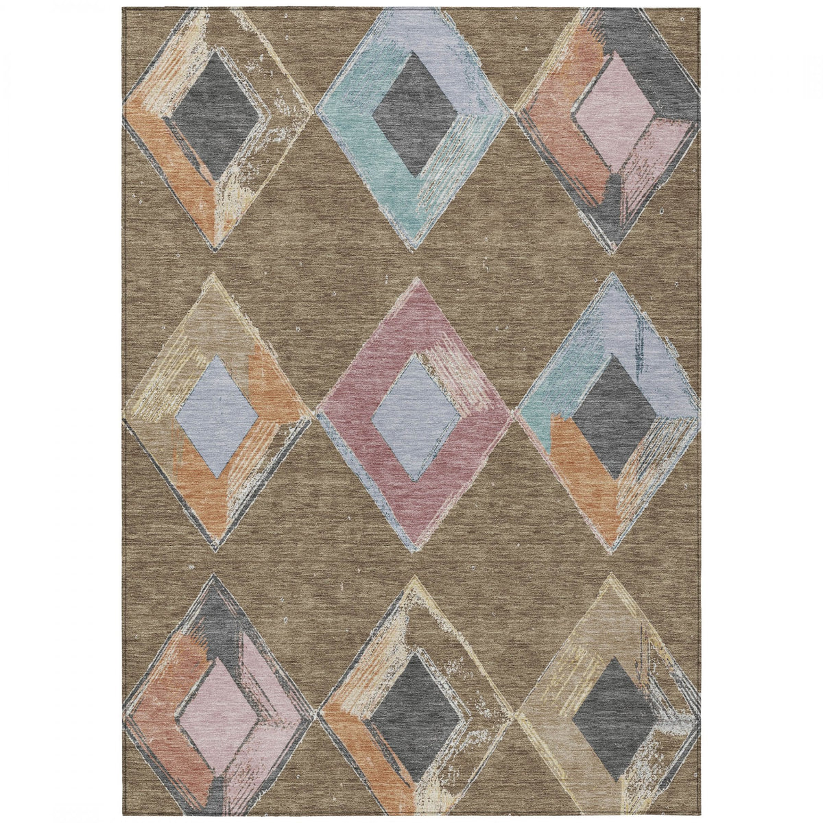 Chantille ACN2004-Brown Indoor/Outdoor Washable Rug