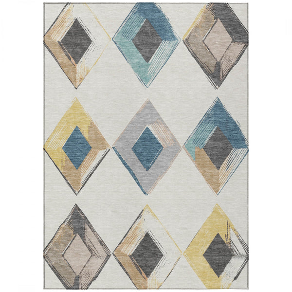 Chantille ACN2004-Ivory Indoor/Outdoor Washable Rug