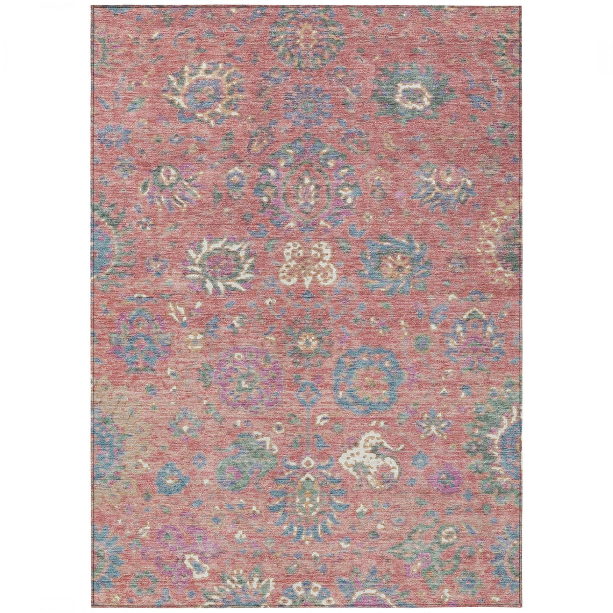 Chantille ACN2013-Coral Indoor/Outdoor Washable Rug
