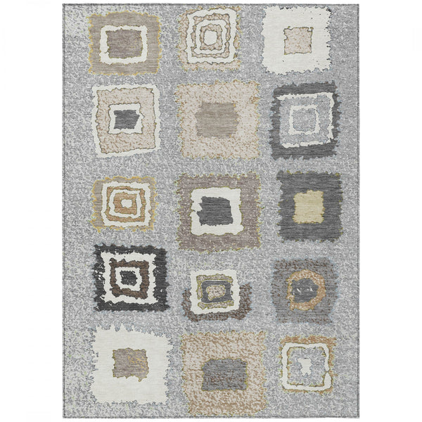 Chantille ACN2014-Gray Indoor/Outdoor Washable Rug