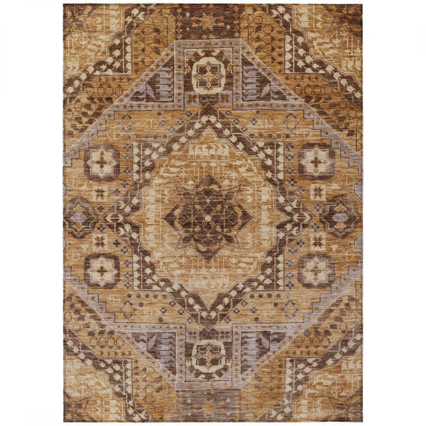 Chantille ACN1924-Copper Indoor/Outdoor Washable Rug