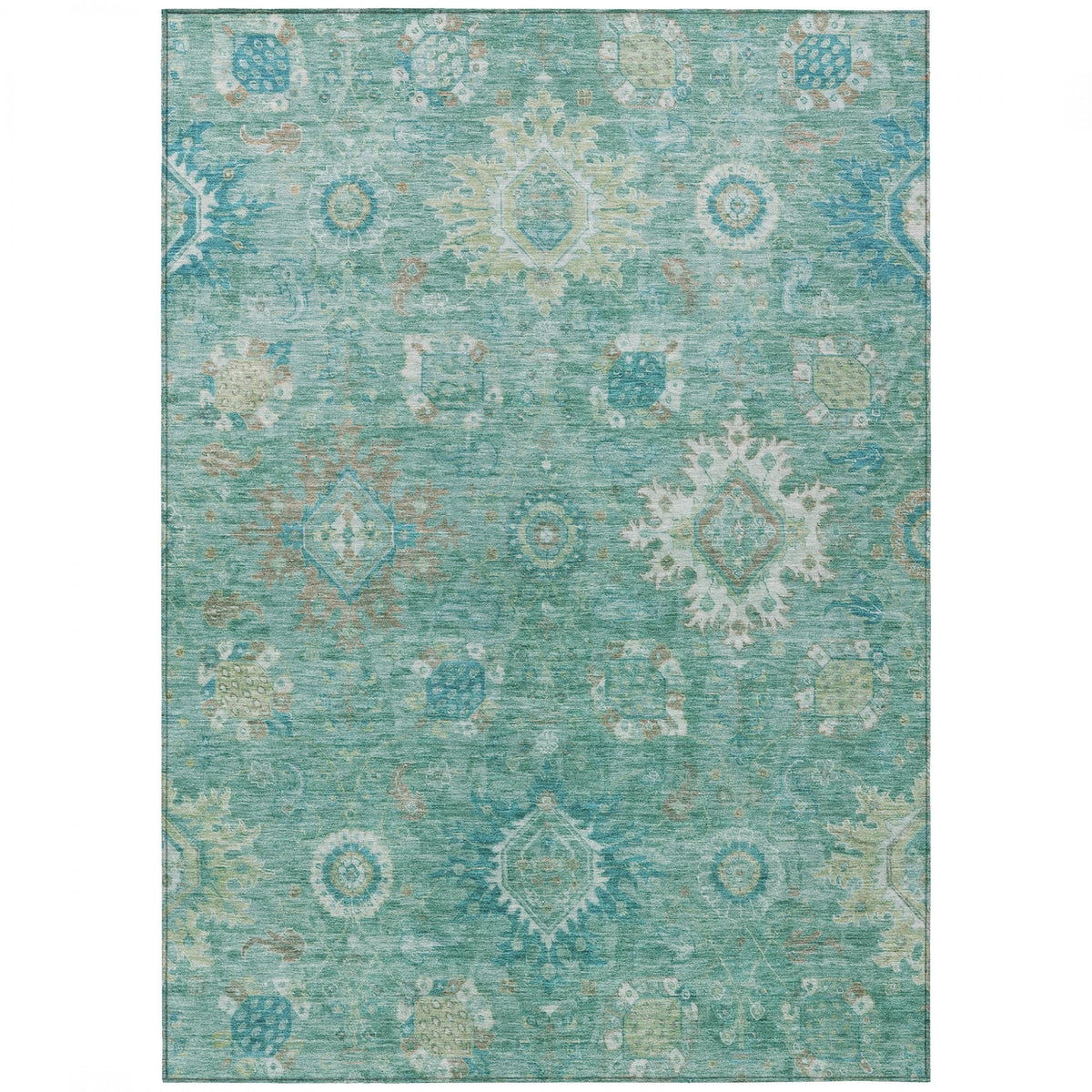 Chantille ACN1927-Teal Indoor/Outdoor Washable Rug