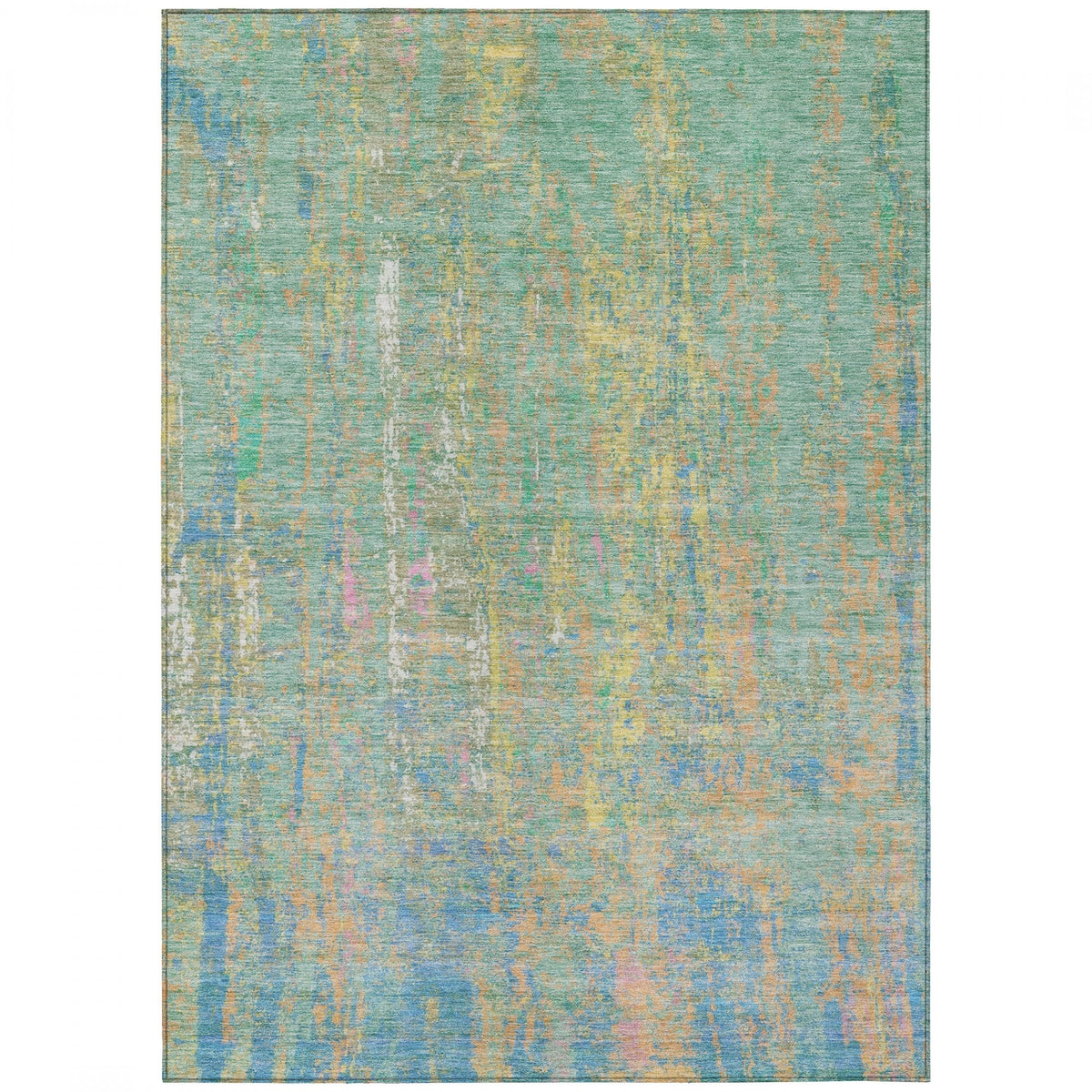 Chantille ACN1931-Teal Indoor/Outdoor Washable Rug