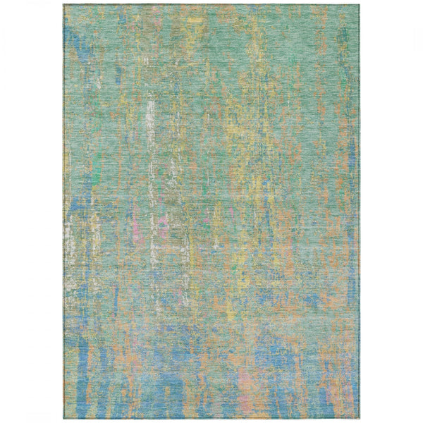 Chantille ACN1931-Teal Indoor/Outdoor Washable Rug