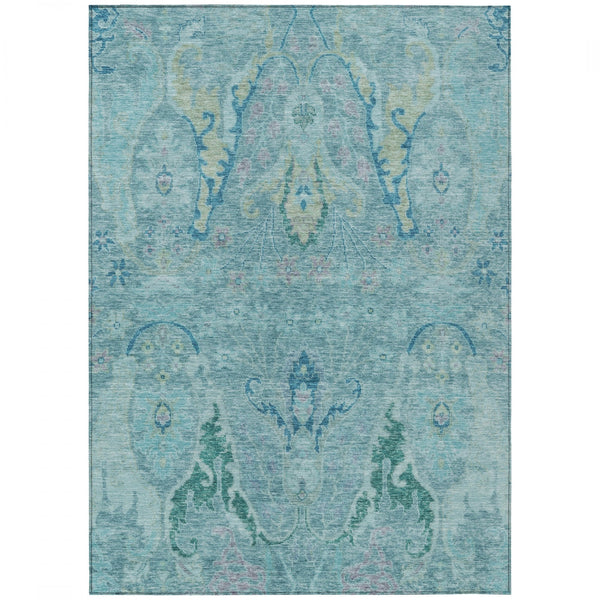 Chantille ACN1932-Blue Indoor/Outdoor Washable Rug