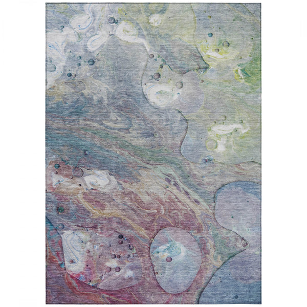 Chantille ACN1941-Blue Indoor/Outdoor Washable Rug