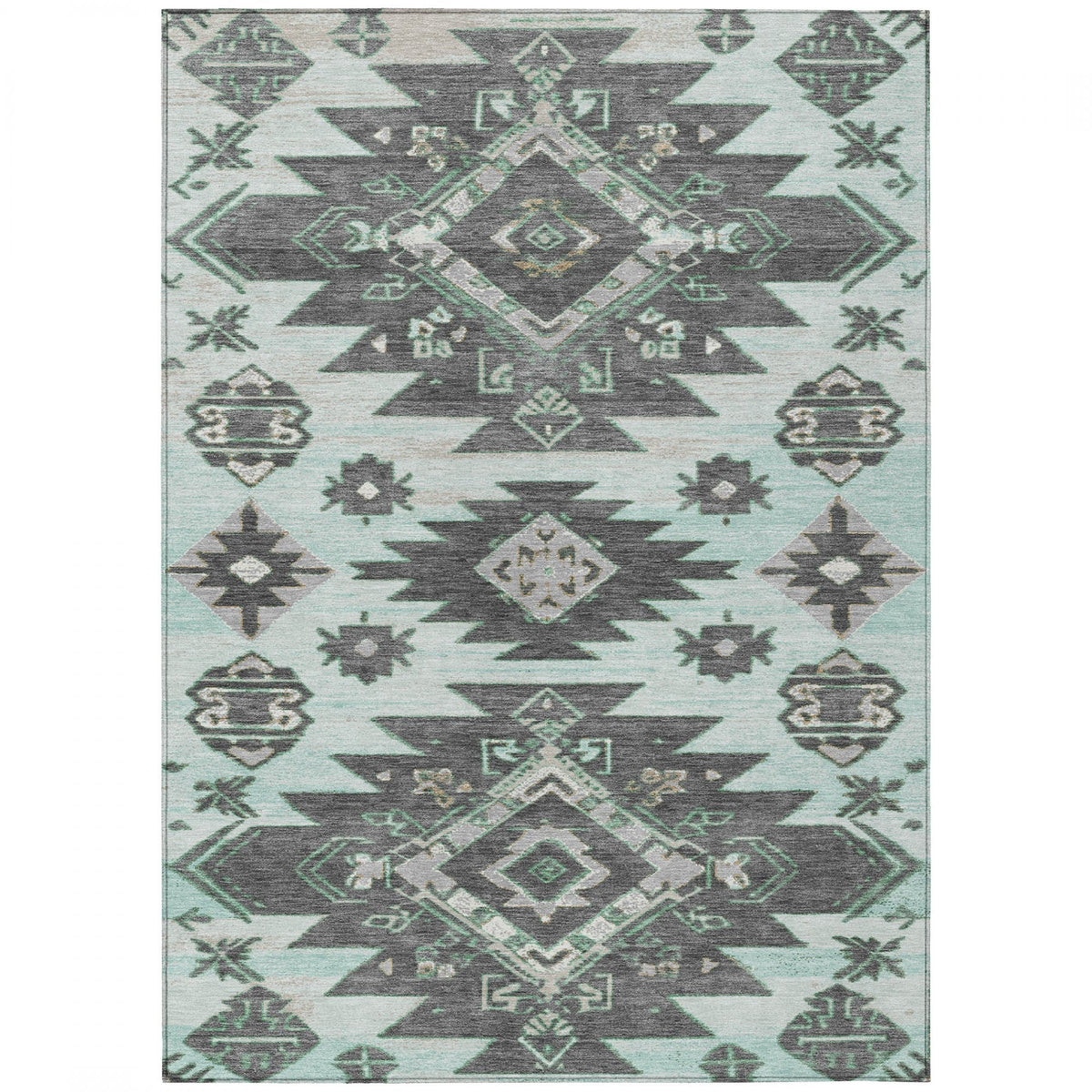 Chantille ACN1945-Mint Indoor/Outdoor Washable Rug