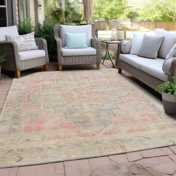 Chantille ACN1918-Pink Indoor/Outdoor Washable Rug