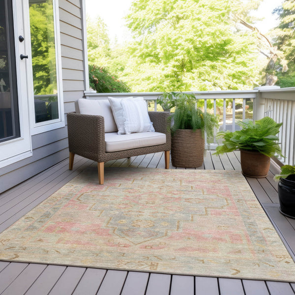 Chantille ACN1918-Pink Indoor/Outdoor Washable Rug