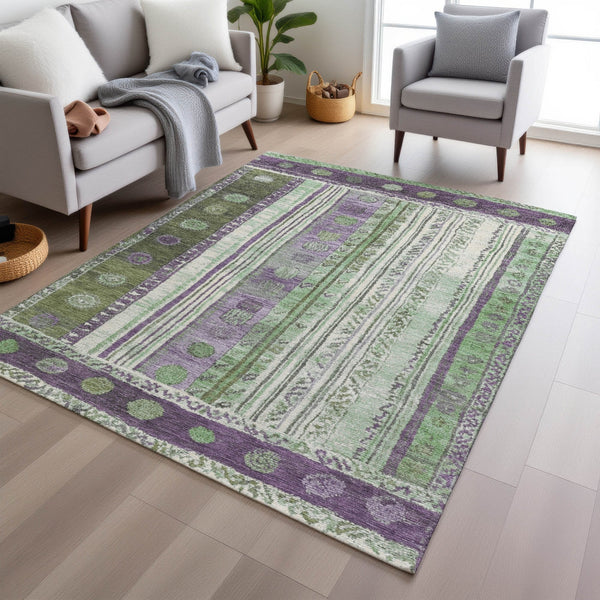 Chantille ACN1963-Purple Indoor/Outdoor Washable Rug