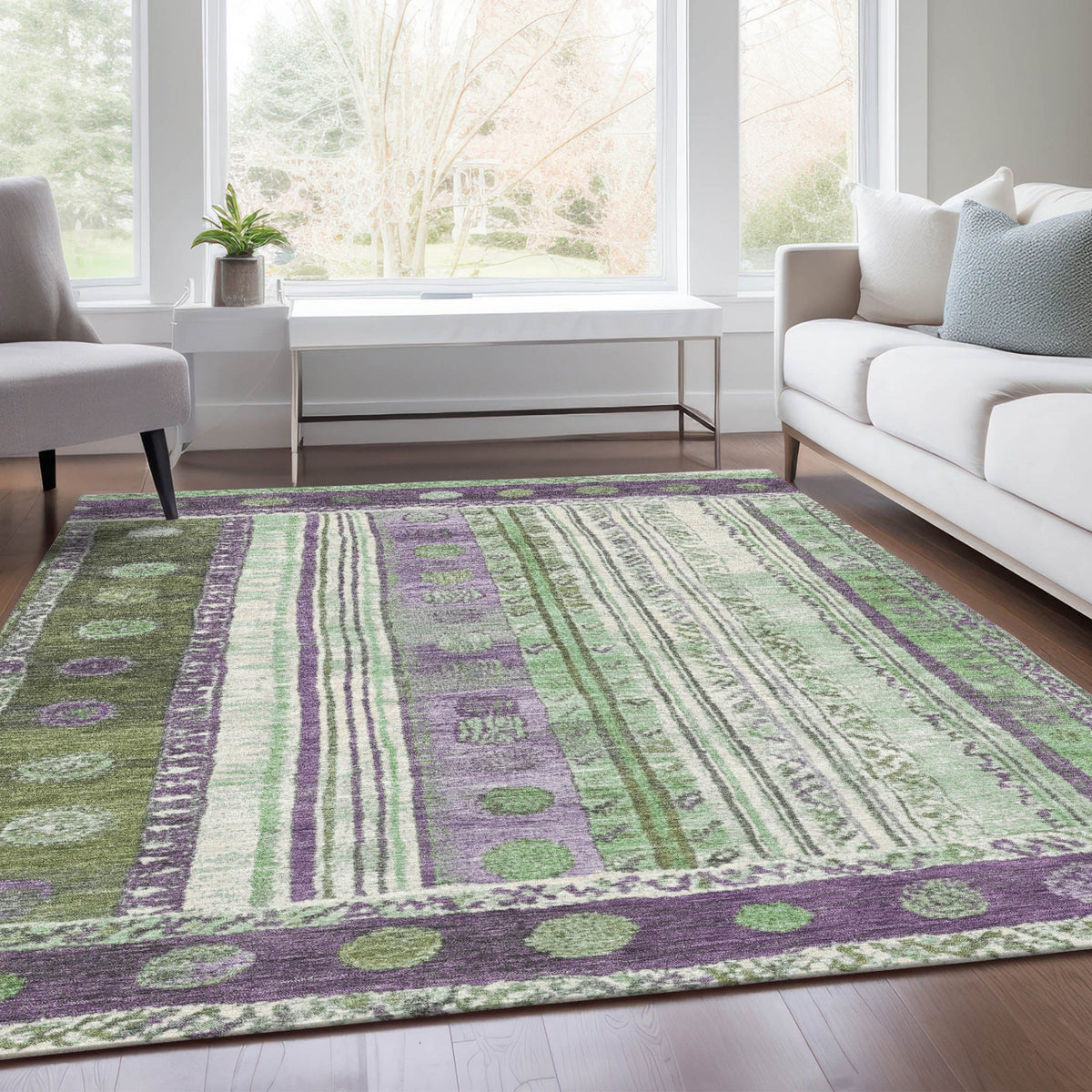 Chantille ACN1963-Purple Indoor/Outdoor Washable Rug