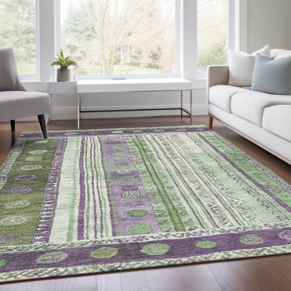 Chantille ACN1963-Purple Indoor/Outdoor Washable Rug
