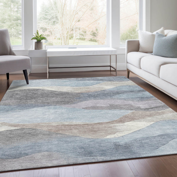 Chantille ACN1966-Sky Indoor/Outdoor Washable Rug
