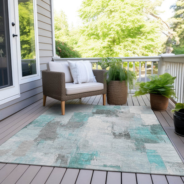Chantille ACN1967-Teal Indoor/Outdoor Washable Rug