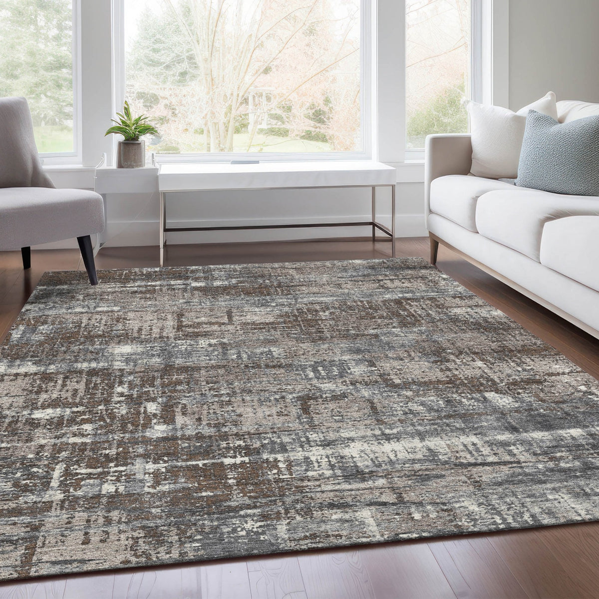 Chantille ACN1969-Brown Indoor/Outdoor Washable Rug