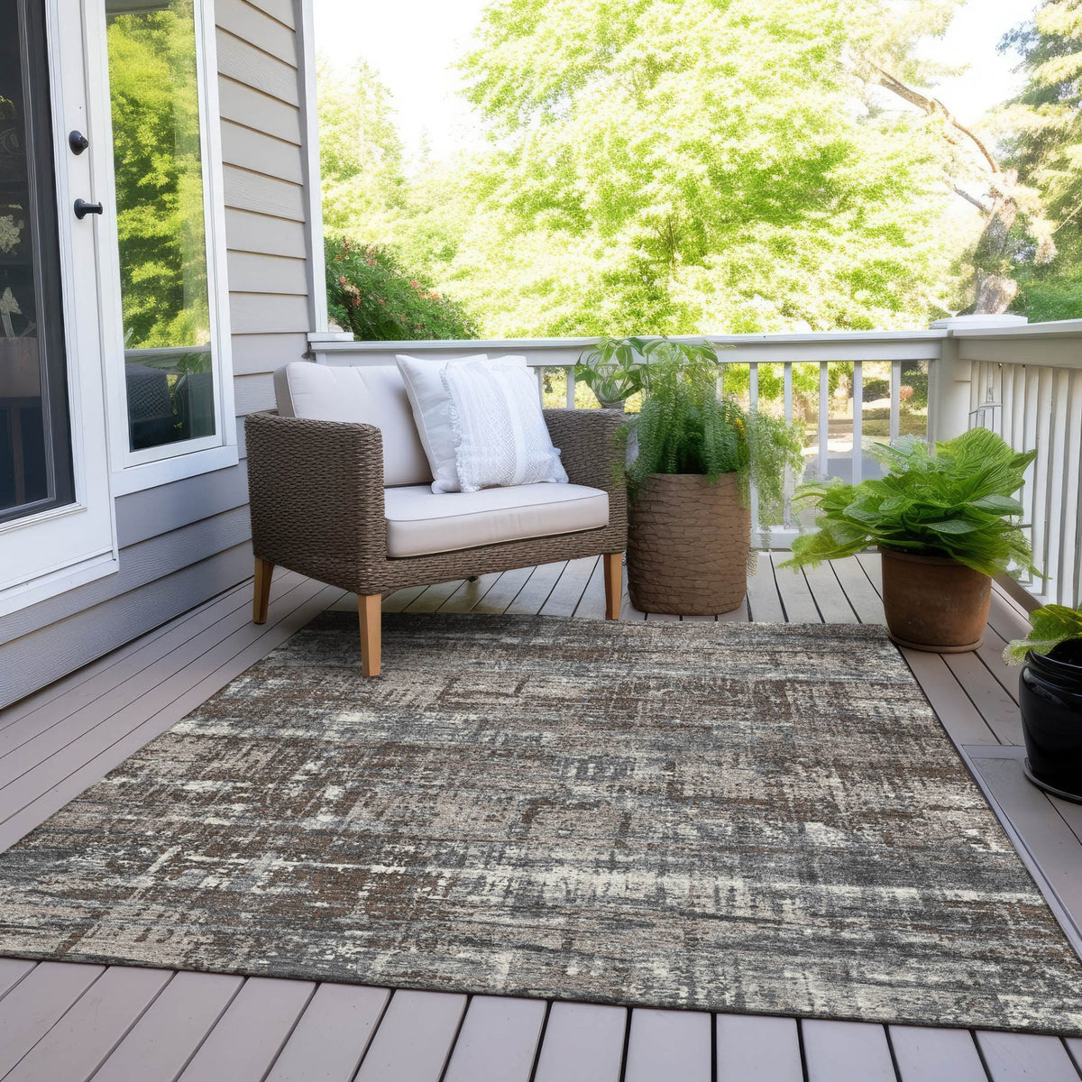 Chantille ACN1969-Brown Indoor/Outdoor Washable Rug