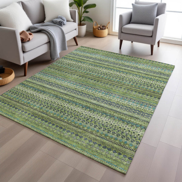 Chantille ACN1970-Aloe Indoor/Outdoor Washable Rug