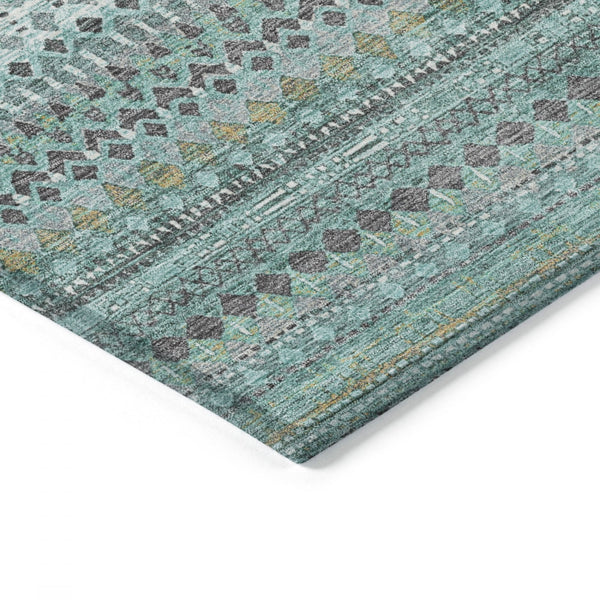 Chantille ACN1970-Aqua Indoor/Outdoor Washable Rug
