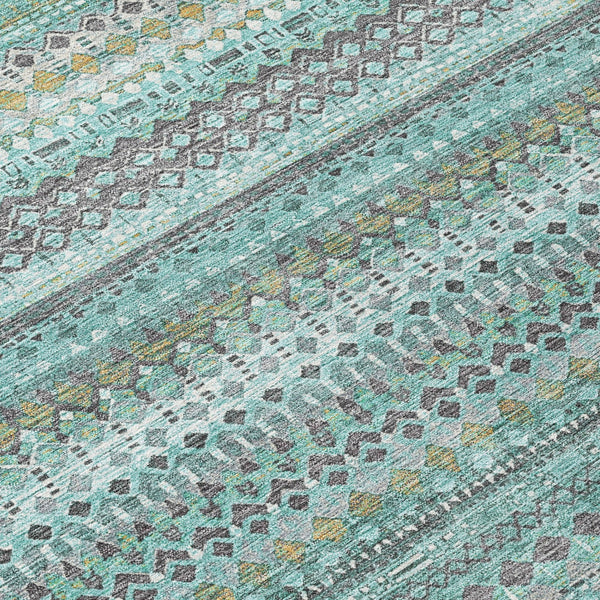 Chantille ACN1970-Aqua Indoor/Outdoor Washable Rug