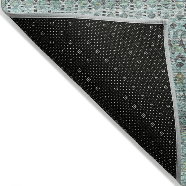 Chantille ACN1970-Aqua Indoor/Outdoor Washable Rug