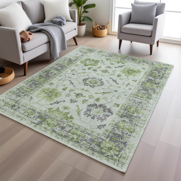 Chantille ACN1976-Mint Indoor/Outdoor Washable Rug