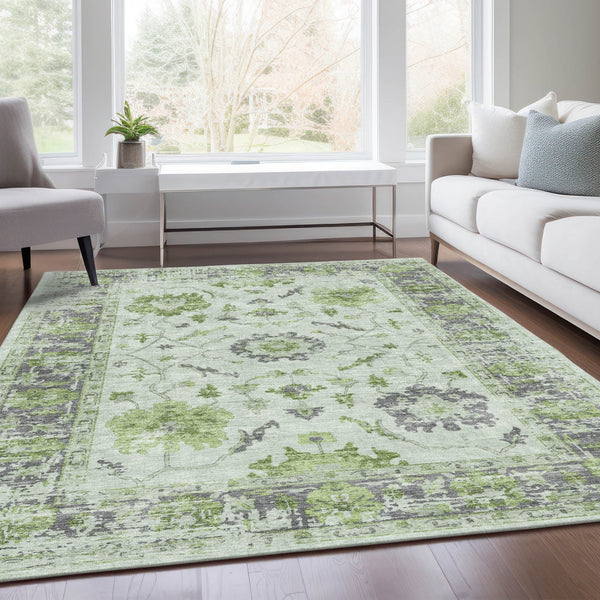 Chantille ACN1976-Mint Indoor/Outdoor Washable Rug