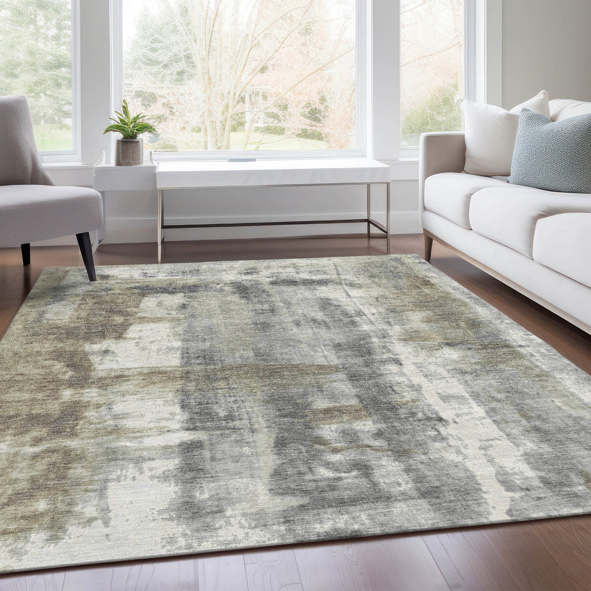 Chantille ACN1982-Beige Indoor/Outdoor Washable Rug