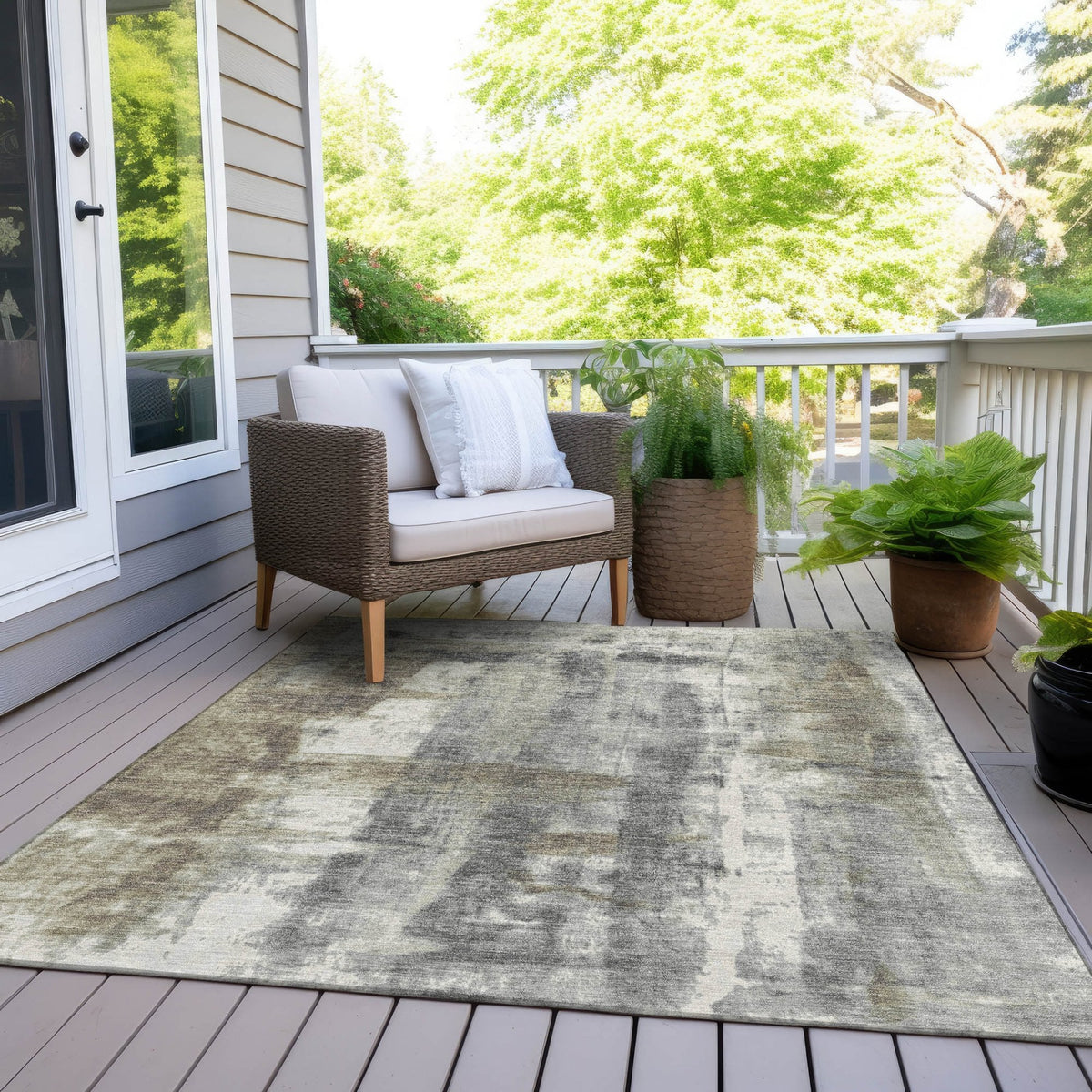 Chantille ACN1982-Beige Indoor/Outdoor Washable Rug
