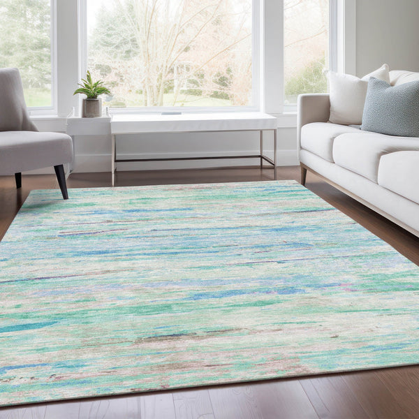 Chantille ACN1985-Teal Indoor/Outdoor Washable Rug