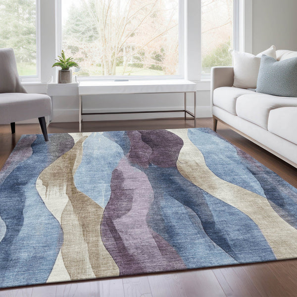 Chantille ACN1989-Denim Indoor/Outdoor Washable Rug
