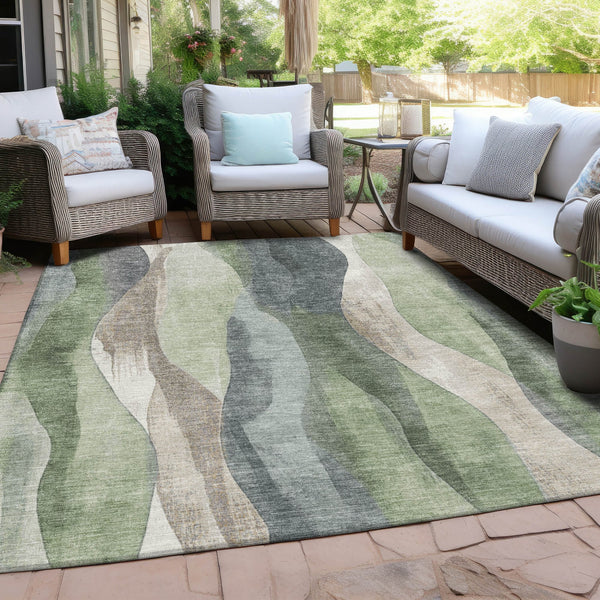 Chantille ACN1989-Fern Indoor/Outdoor Washable Rug